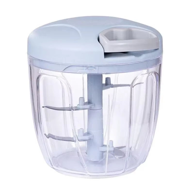 Manual Food Chopper Hand Pulled Vegetable and Fruit Cutter Food Processing Press Garlic Pepper Mincer Splatter Kitchen Tools