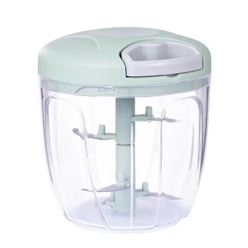 Manual Food Chopper Hand Pulled Vegetable and Fruit Cutter Food Processing Press Garlic Pepper Mincer Splatter Kitchen Tools