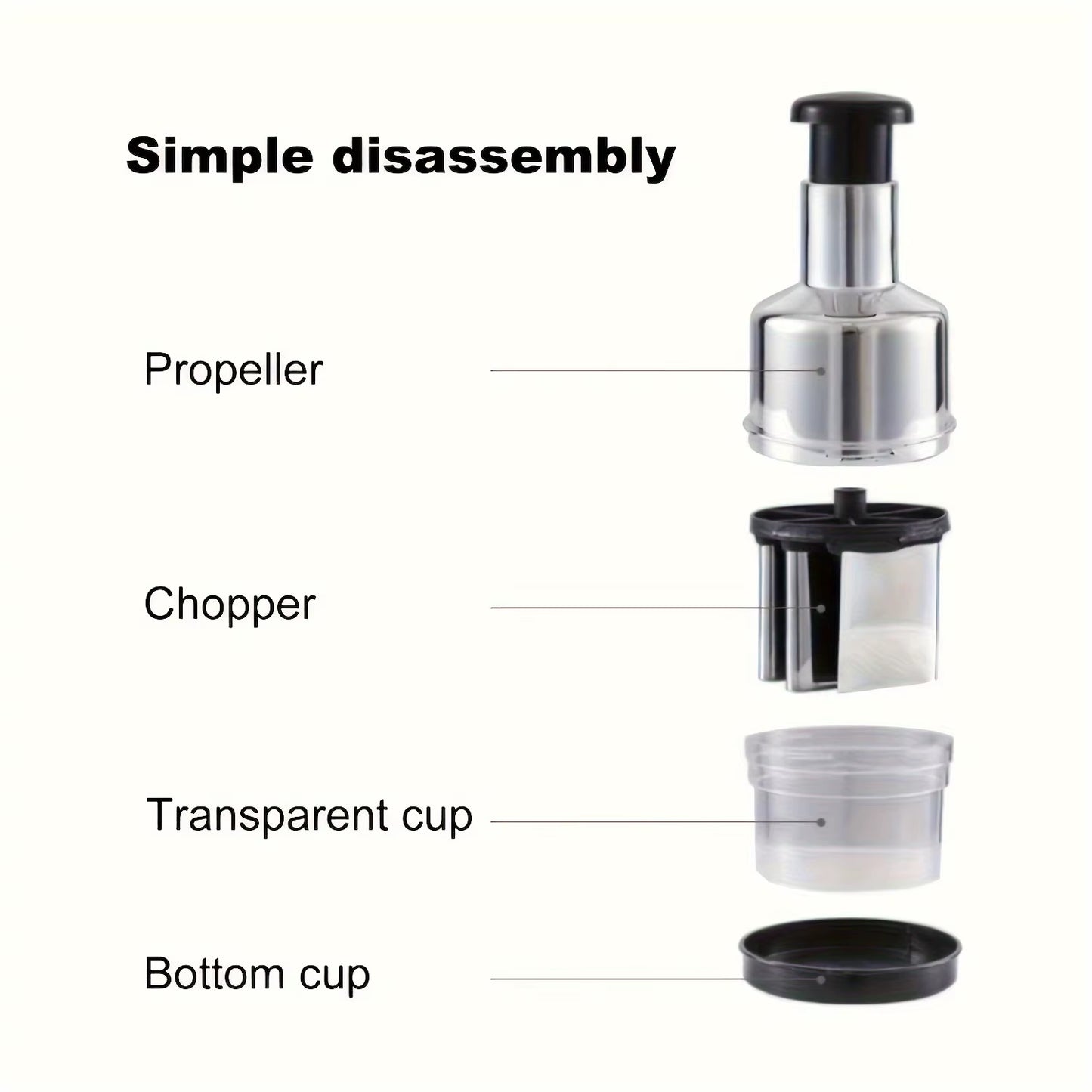 Garlic Chopper Stainless Steel Garlic Press Crusher Manual Food Processor Dicer Mixer Kitchen Vegetable Slicer for Onion Peppers